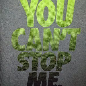 Grey Nike tshirt You can't stop me xtra large xl